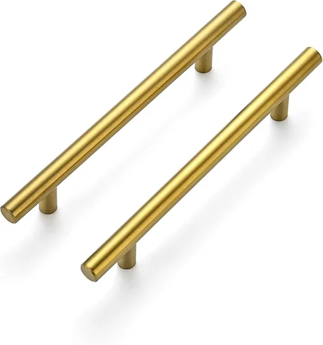 Miniatura 14 de Ravinte Juego de 1 tirador de gabinete de 7.38 pulgadas de color negro mate de acero inoxidable para alacenas de cocina; tiradores de gabinete