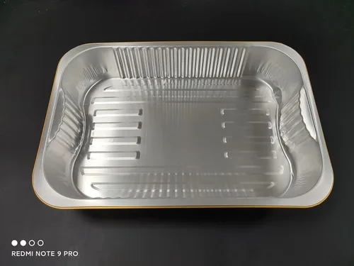 Miniatura 5 de Sartenes de papel de aluminio de SuiXinCook con tapas, 10 unidades, resistentes, 2 libras, sartén pequeña de papel de aluminio de 8.5"×6