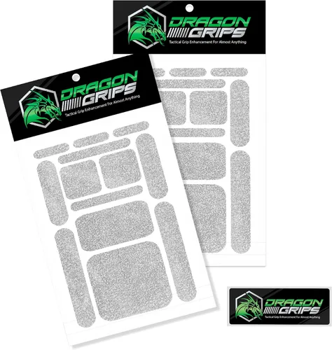 Miniatura 7 de Dragon Grips 13 piezas de cinta de agarre de goma rectangular, pegatinas de agarre gomosas para estuche de teléfono, mouse, pistola, herramientas