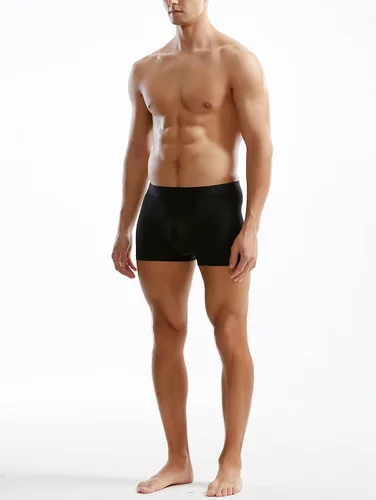 Miniatura 3 de Ropa interior modal para hombre de microfibra sin costuras, calzoncillos bóxer de pierna corta