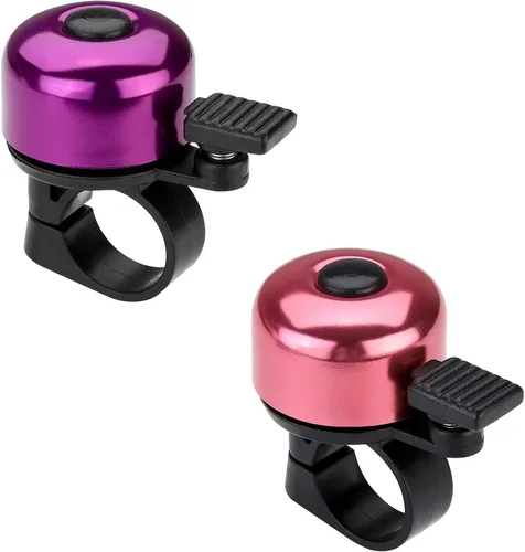 Miniatura 21 de Timbre de Bicicleta Timbre de Bicicleta Sonido Nítido para Adultos Niños Niños Niñas Rojo