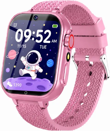 Miniatura 11 de wepfum Reloj inteligente para niños y niñas de 3 a 12 años, reloj inteligente con 39 juegos, pantalla táctil HD, grabadora de video con cámara