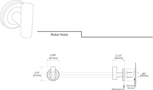 Miniatura 7 de Gatco 4235 Latitude II, gancho para bata, latón cepillado/montaje en pared de 2.25 pulgadas de ancho, gancho para toallas Cobrizo cepillado