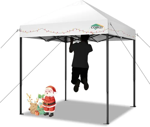 Miniatura 29 de COBIZI Toldo de 10 x 20 pies con paredes laterales, carpa de fiesta resistente para fiestas, bodas, tienda de campaña portátil plegable fácil