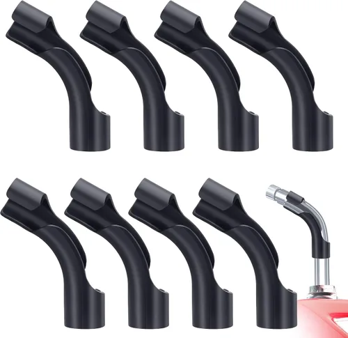 Frienda Paquete de 8 dobladores de manguera de combustible para tanques de gasolina de carreras, jarras de gas, latas de aceite y tanque de