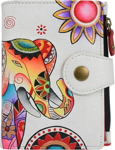 Miniatura 76 de Anna by Anuschka Cartera de mujer pintada a mano de cuero genuino para mujer