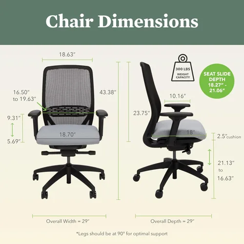 Miniatura 2 de HON Nucleus Taburete de tareas, silla de oficina ergonómica, sillas de escritorio de oficina en casa, inclinación sincronizada con deslizador