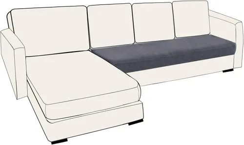 Miniatura 40 de UNBBRRL Fundas de cojín de asiento para sofá, elásticas, funda de cojín individual para sofá, fundas de cojín para sofá, fundas de héroe protegen