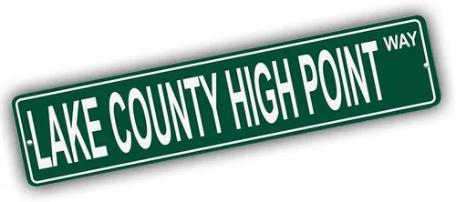 Miniatura 285 de Ohio Mountains Pick Your Mountain Compatible/repuesto para Acme Hill United States Mountain aluminio metal metal metal estilo letrero de calle