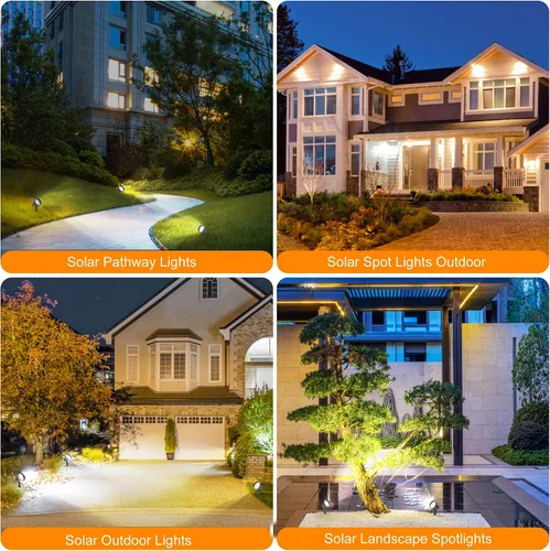 Miniatura 6 de SUNLONG Focos solares para exteriores, impermeables, brillantes, luz de pared LED, luz de inundación de seguridad, alimentada por energía solar