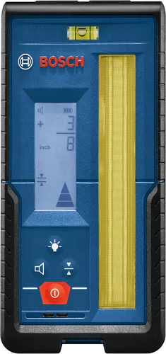 Miniatura 3 de BOSCH LR20 - Receptor láser rotativo de haz rojo y verde de 1000 pies, incluye soporte de montaje y 2 baterías AA
