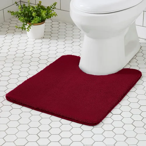 Miniatura 50 de MINIDEAR - Alfombras de baño 24x17 beige - Tapete de baño de espuma elástica gruesa, ultra suave y pachona, antideslizante, de secado rápido