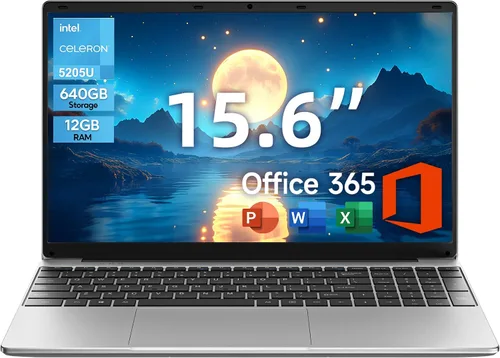 jumper Portátil FHD de 15.6 pulgadas, procesador Intel de doble núcleo de 10ª generación (1.9 GHz), 12 GB de RAM 640 GB de almacenamiento, 1 año