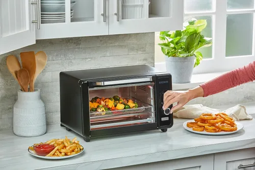 Miniatura 8 de BLACK+DECKER Crisp 'N Bake™ Horno tostador para freír digital de 6 rebanadas