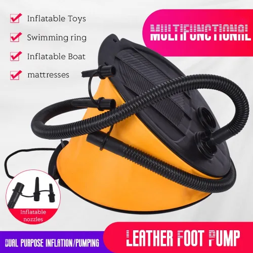 Miniatura 4 de Bomba de pie de 3L, bomba infladora de aire de fuelle para juguetes inflables de piscina, pelotas de boyas de agua, bomba de aire manual portátil