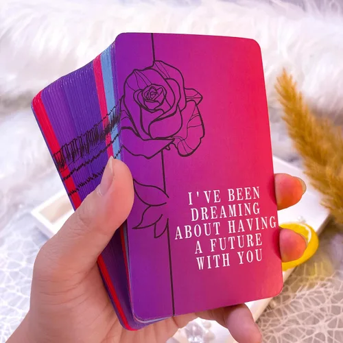 Miniatura 2 de Mazos de Cartas de Oráculo Amor Divino, 64 Cartas de Tarot de Llamas Gemelas, mazos de cartas de oráculo con significados en ellos, Explora temas