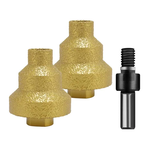 Juego de 2 brocas escalonadas de diamante con rosca M10, diseño de pagoda escalonada de 0.78 a 1.79 pulgadas, ideal para metal, hormigón, azulejos y
