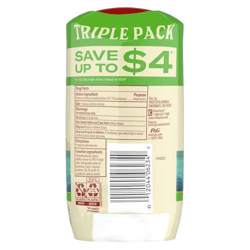Miniatura 11 de Old Spice Desodorante antiperspirante de sensación seca para hombres, frescura 24/7, protección contra el sudor y el mal olor 24/7, suave