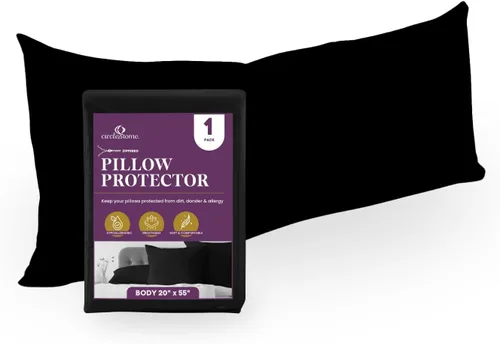 Miniatura 54 de CirclesHome Juego de 12 protectores de almohada estándar con cremallera, 100% algodón, transpirables, protegen las almohadas de la suciedad, el 1