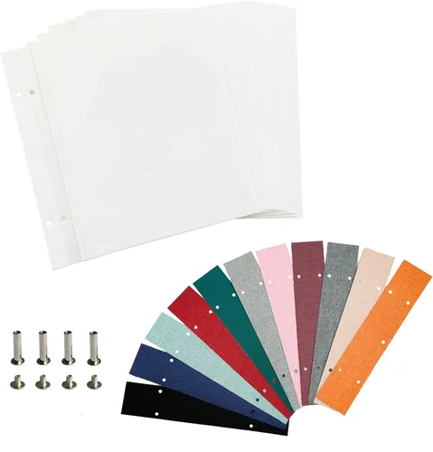 Miniatura 19 de Spbapr - Álbum de fotos grande autoadhesivo de 3 x 5, 4 x 6, 5 x 7, 8 x 10, álbum de recortes magnético, 40 páginas en blanco, cubierta de lino, Azul