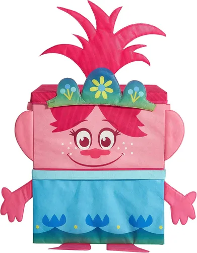 Miniatura 2 de Idea Nuova DreamWorks Trolls Poppy Figural - Juego de almacenamiento apilable de 2 piezas, rosa