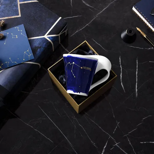 Miniatura 3 de Villeroy & Boch NewWave - Taza de estrellas con asa, bonita forma con motivo de acuario, porcelana premium, fabricada en Alemania, apta