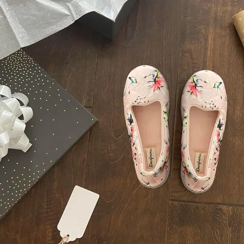 Miniatura 5 de Dearfoams - Rebecca Chenille cerrado espalda con pantuflas anchas