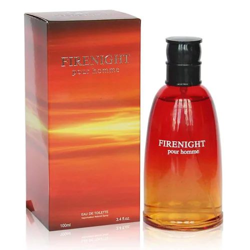 AFLUXE FIRENIGHT POUR HOMME Eau De Toilette Perfume para Hombre de Larga Duración 3.4 Fl Oz Colonia para Hombre Uso Diario