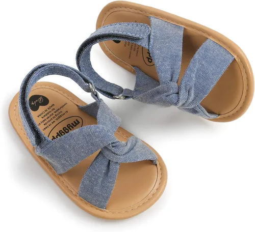 Miniatura 5 de RVROVIC Sandalias para bebés niños y niñas, zapatos de verano de primera calidad para exteriores, ligeras, suaves, antideslizantes, suela para niños