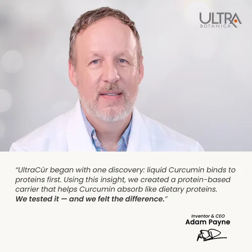Miniatura 5 de UltraCur Curcumina de cúrcuma orgánica certificada por USDA, la curcumina que puedes sentir!™ Tecnología patentada de EE. UU. - El 70%