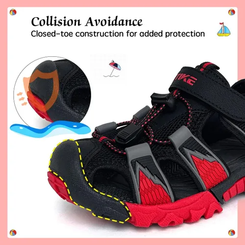 Miniatura 4 de VITUOFLY Sandalias para niños al aire libre senderismo deportes sandalias niñas piscina playa zapatos de verano zapatos de agua zapatillas