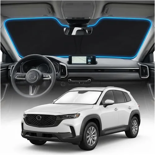 Miniatura 25 de Cubierta para parabrisas para BMW X1 E84 – Ajuste personalizado X1 E84 Accesorios 2016-2024 2025 Parasol plegable protección UV y escudo térmico