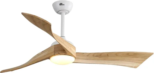 Miniatura 24 de Sofucor - Ventilador de techo de 52 pulgadas sin luces, moderno, de madera maciza, con control remoto, 5000 CFM de alto flujo de aire, motor CC