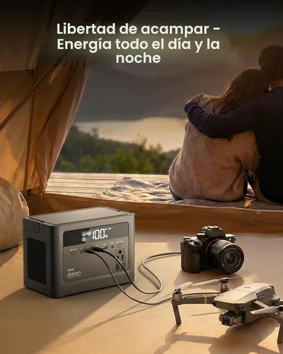 Miniatura 9 de Estación de energía portátil 2026 de 700 W, batería de reserva LiFePO4 de 288 Wh, banco de energía con salida de CA 350 W/110 V, generador solar