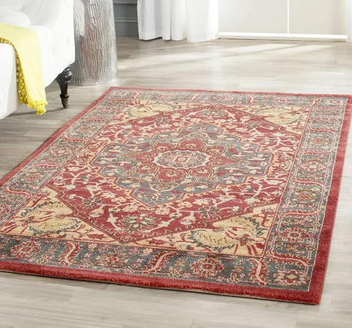 Miniatura 7 de SAFAVIEH Mahal Collection - Alfombra de pasillo, 2 pies 2 pulgadas x 6 pies, azul marino y rojo, diseño oriental tradicional, no desprende pelusa