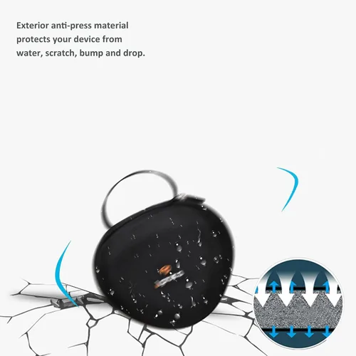 Miniatura 8 de Aproca Funda para auriculares compatible con iClever BTH12 / HS19 / BTH26 / BERIBES/eKids Jurassic World plegable para niños, bolsa de Black-pro
