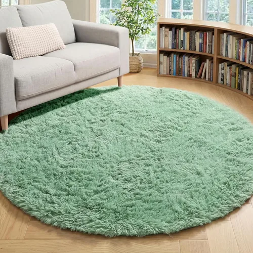 Miniatura 60 de ONASAR - Alfombra de pasillo negra de 2 x 6 pies, esponjosa, lavable, ultrasuave, afelpada, peluda, tapete para bebés, dormitorio de niños, armario