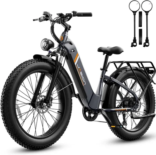 Miniatura 14 de Jasion Bicicleta eléctrica Thunder/PRO/ST, 2000 W/1800 W Peak Ebikes para adultos, neumático de grasa de 26 pulgadas, mejor bicicleta eléctrica
