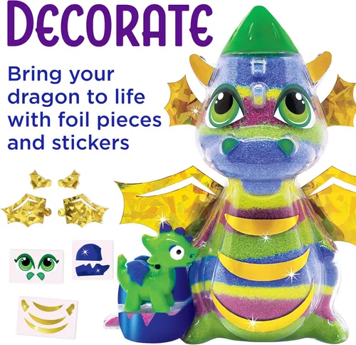 Miniatura 6 de Creativity for Kids Kit de arte de arena para niños: dragón - Artes y manualidades para niños, pequeñas manualidades de primavera