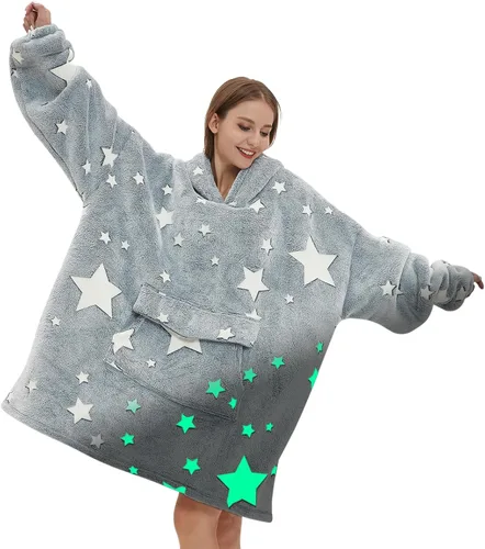 Miniatura 11 de Fiosnow Sudaderas con capucha de pizza y papas fritas para mujeres y hombres, sudaderas con capucha de tamaño grande para adultos, manta portátil