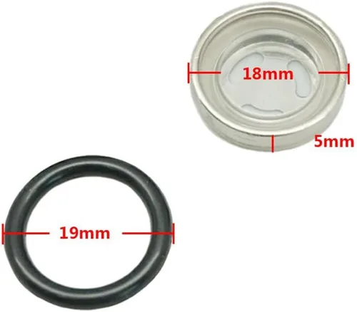 Miniatura 2 de 2 Sets 0.709 in lente lente vista kit reparación motocicleta freno delantero trasero embrague cilindro maestro