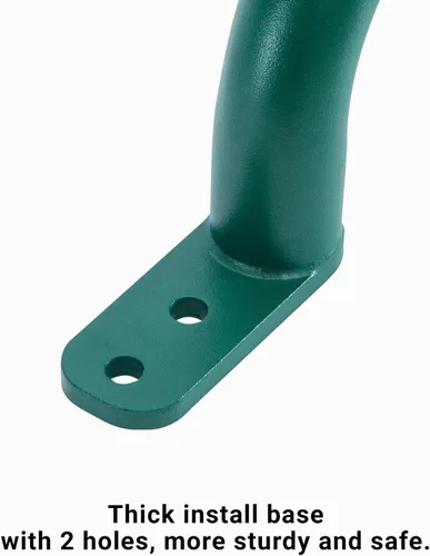 Miniatura 2 de Asa de escalera de 37 pulgadas para patio de recreo (1 par), riel de escalera de metal para casa de juegos, asas de seguridad para juegos al aire