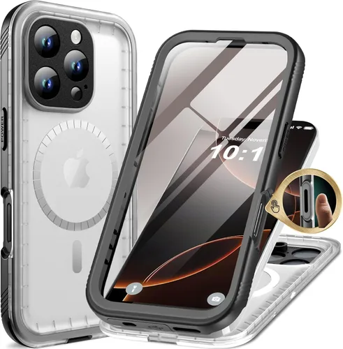 Miniatura 98 de Cozycase TOP Funda impermeable para iPhone 17 Pro Max - Grado militar resistente a todo 360 con protector de cámara de pantalla, doble IP68 a prueba