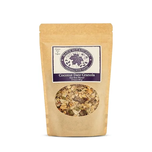 Miniatura 14 de Maple Nut Kitchen Granola de almendras y arándanos, sin gluten y vegana, mezcla abundante con avena, almendras y arándanos, 10 onzas