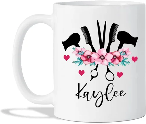 Miniatura 11 de Taza de peluquería, taza de café para peluquería, taza de café personalizada para estilista, taza con nombre personalizado Becomes A Hairstylist