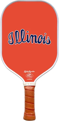 Miniatura 62 de Raqueta de pickleball colegial oficialmente licenciada - Raqueta aprobada por la Asociación de Pickleball de EE. UU. - Núcleo de nido de abeja Texas