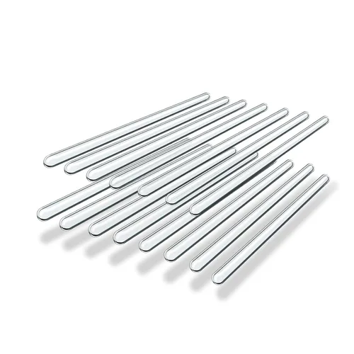 Paquete de 15 varillas mezcladoras de vidrio: Diámetro 0.196 pulgadas, longitud 8 pulgadas, varillas de vidrio para agitar de vidrio borosilicato