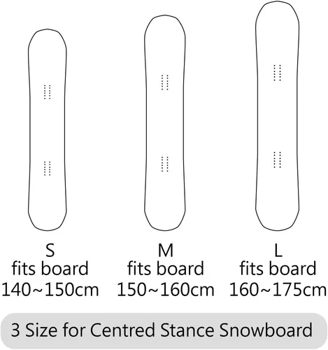Miniatura 10 de MONS Funda Protectora de Snowboard de Forro Suave con Encuadernación Abierta