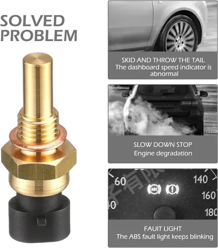 Miniatura 5 de Sensor de temperatura del agua, OEM #15369305 1341856 55199579 2112-3851010, kit de instalación de cable sensible al contacto sin rotura, compatible