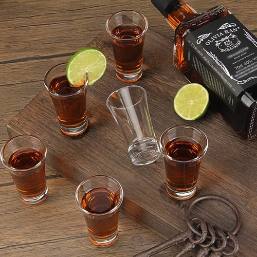 Miniatura 2 de Paquete de 18 vasos de chupito, base pesada de 2 onzas para whisky, tequila, vodka, espresso, vasos duraderos para el hogar, bares y fiestas